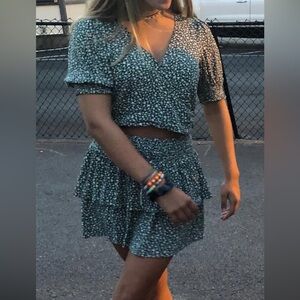 AE Floral Green Women's SET